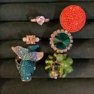 Costume Jewelry Rings-Set of SIX (6)